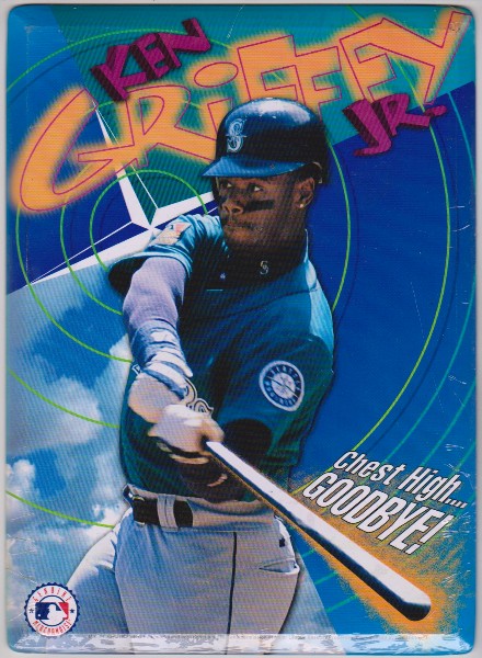 1990's Ken Griffey, Jr. Chest High Goodbye! 8x11 Metal Stand Up Card/Sign - Sealed