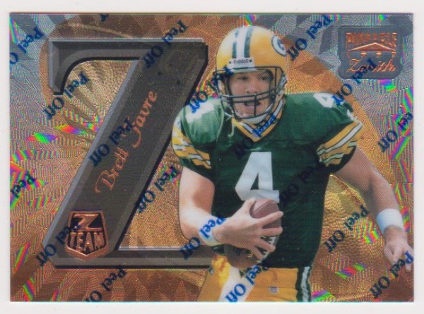 Brett Favre 1997 Zenith Z-Team #ZT11 Promo Card