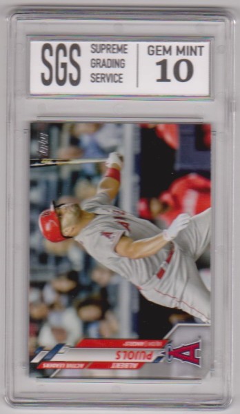 Graded Gem Mint 10 - Albert Pujols 2020 Topps Update #U-280 Card