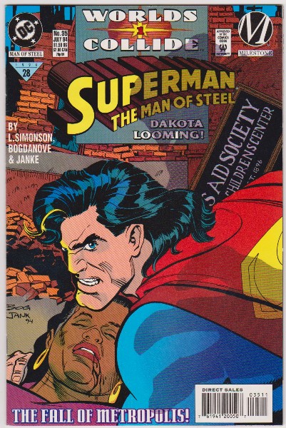 1994 DC Comics Superman The Man Of Steel #35 Issue