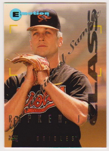 1995 Skybox Emotion Promotional Sample Cal Ripken, Jr. #8 Card