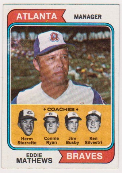 1974 Topps Eddie Mathews #634 Card - HOF'er