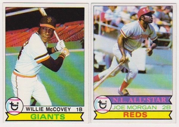 1979 Topps Willie McCovey #215 + Joe Morgan #20 Card Pair