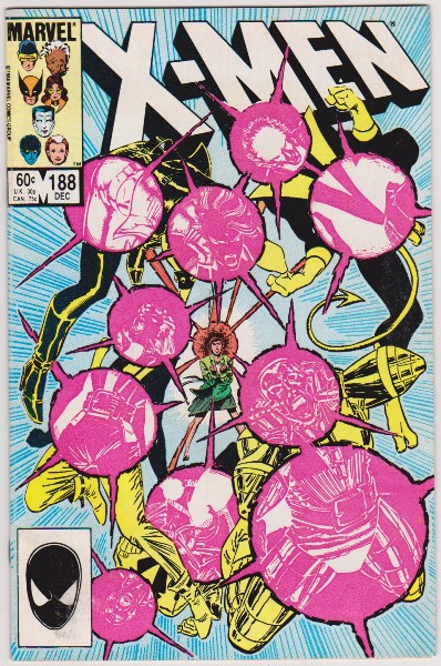 1984 X-Men #188 Issue - Marvel Comics