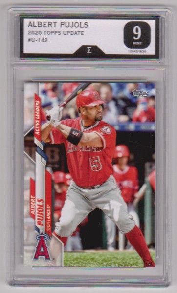 Graded Sigma Mint 9 - Albert Pujols 2020 Topps Update #U-142 Card