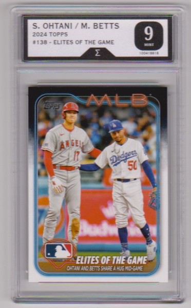 Graded Sigma Mint 9 - Shohei Ohtani/Mookie Betts 2024 Topps #138 Card