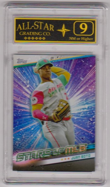 Graded 9 - Juan Soto 2024 Topps Stars Of MLB #SMLB-2 Insert Card