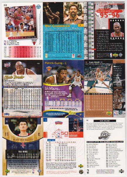 michael jordan wilt chamberlain basketball card