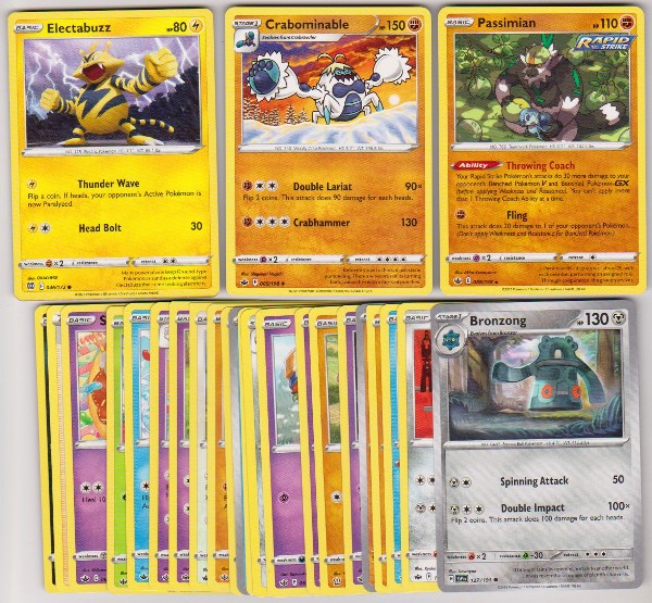 25 Different Pokemon Trading Cards w/ Electabuzz + More