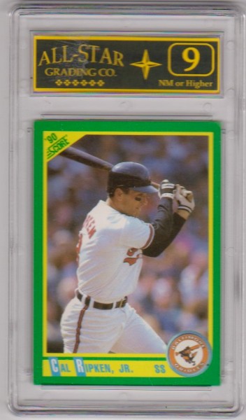 Graded 9 - Cal Ripken Jr. 1990 Score #2 Card