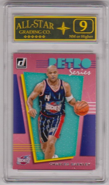 Graded 9 - Charles Barkley 2019-20 Donruss #10 Card