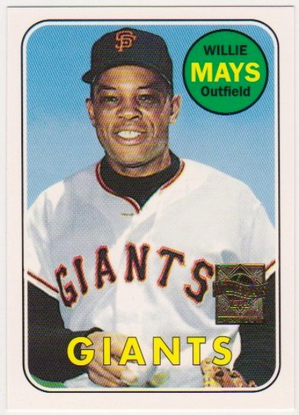 Willie Mays 1969 Topps #190 Commemorative Card - 1997 Topps #23 Insert Card