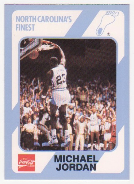  Michael Jordan 1989 North Carolina #16 College Card