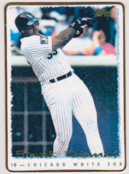 1995 Topps Frank Thomas #1 Porcelain Card (#504/1000)