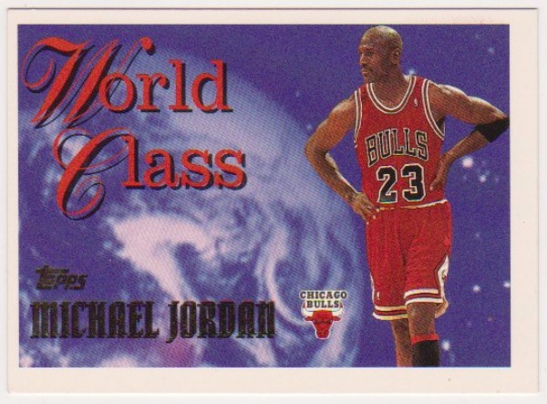 Michael Jordan 1995-96 Topps World Class #WC1 Insert Card