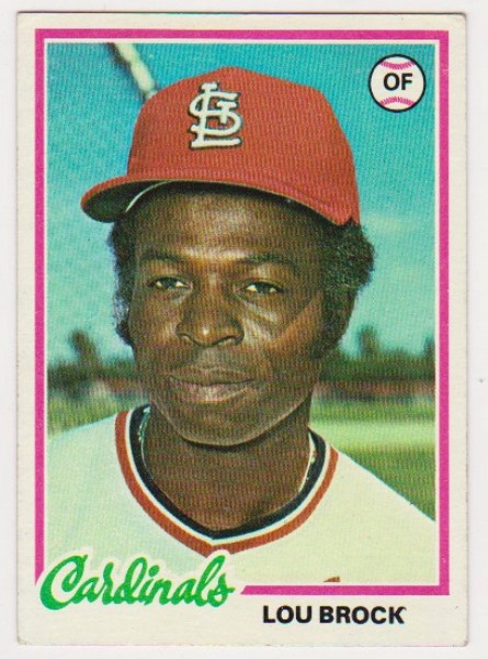 1978 Topps Lou Brock #170 Card - HOF'er