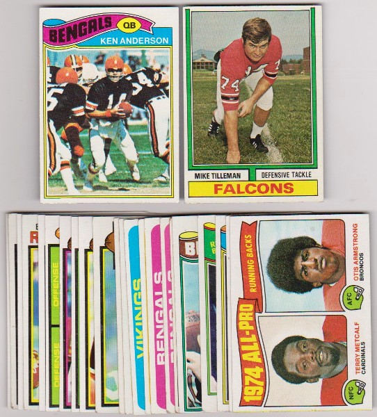 24 Different 1970's Topps Football Cards (1974-1979) w/ Ken Anderson + More