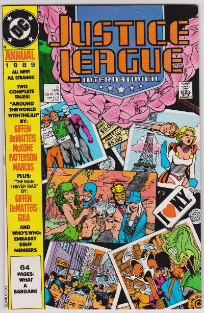 1989 DC Comics JUSTICE LEAGUE INTERNATIONAL Annual 3 Issue Property Room