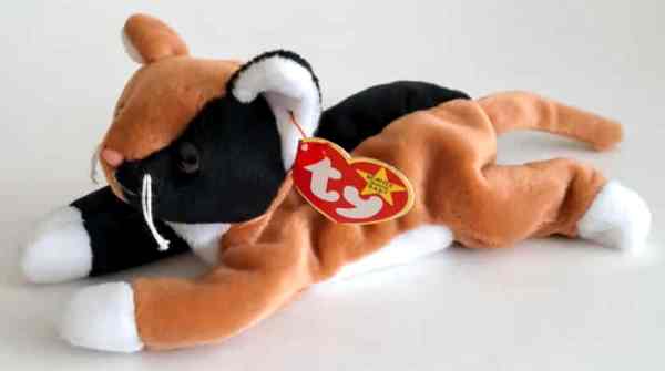 1996 Ty Beanie Baby Chip The Cat - New With Tags
