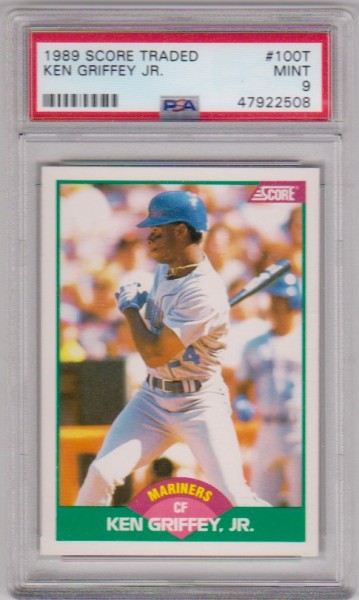 Rookie Graded PSA Mint 9 - Ken Griffey, Jr. 1989 Score Traded #100T Card