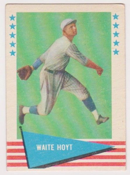 1961 Fleer Waite Hoyt #44 Card - HOF'er