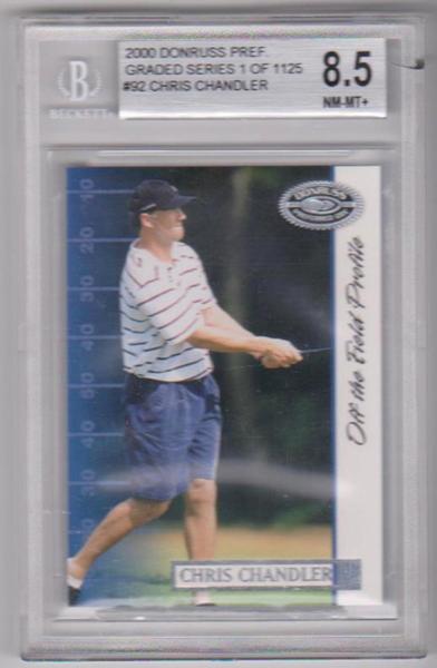Graded BGS NM-MT+ 8.5 - Chris Chandler 2000 Donruss Preferred Graded Series 1 of 1125 #92 Card