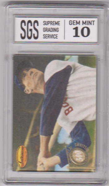 Graded Gem Mint 10 - Ted Williams 1994 Ted Williams Company 500 Home Run Club #5C8 Insert Card