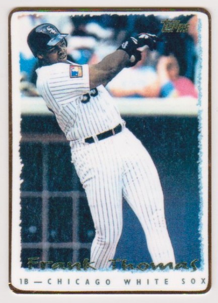 1995 Topps Frank Thomas #1 Porcelain Card (#506/1000)