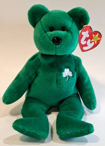 1997 Ty Beanie Baby ERIN THE SHAMROCK BEAR - With Original Tags