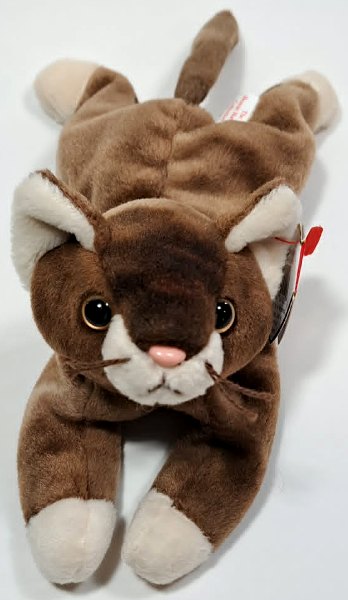 1997 Ty Beanie Baby POUNCE THE CAT - New With Tags