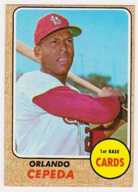 1968 Topps Orlando Cepeda #200 Card - HOF'er