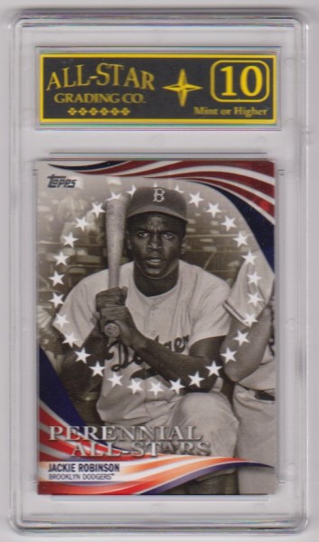 Graded 10 - Jackie Robinson 2019 Topps Perennial All-Stars #PAS-3 Insert Card