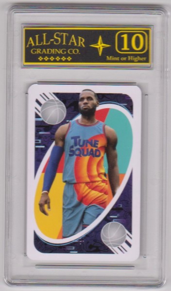 Graded 10 - Lebron James 2020 Uno Space Jam Playing Card