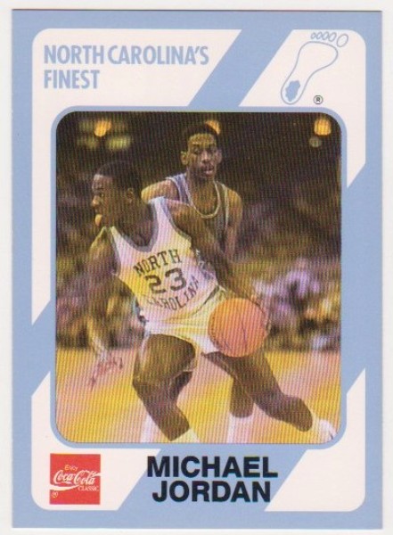Michael Jordan 1989 North Carolina #17 College Card