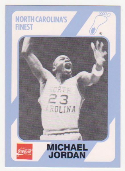Michael Jordan 1989 North Carolina #65 College Card