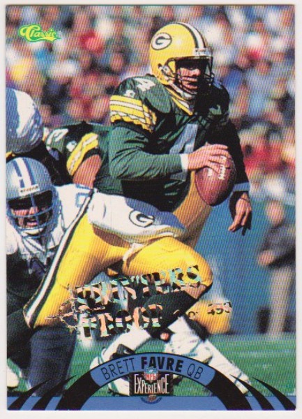 Only 499 Exist - Brett Favre 1996 Classic NFL Experience Printers Proof #19 Insert Card