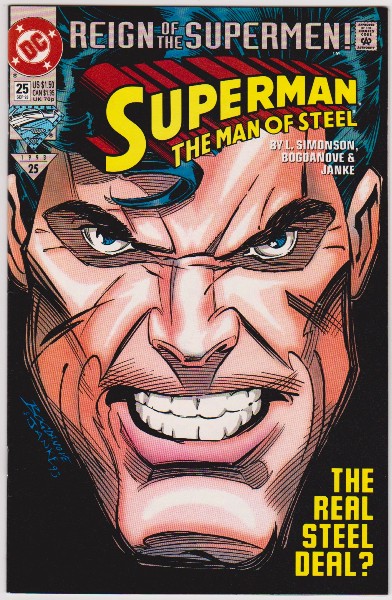 1993 DC Comics Superman The Man Of Steel #25 Issue