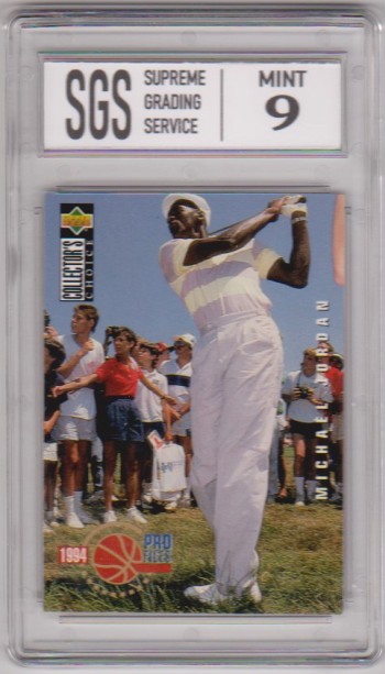 Graded Mint 9 - Michael Jordan 1994-95 Collector's Choice Italian #204 Card