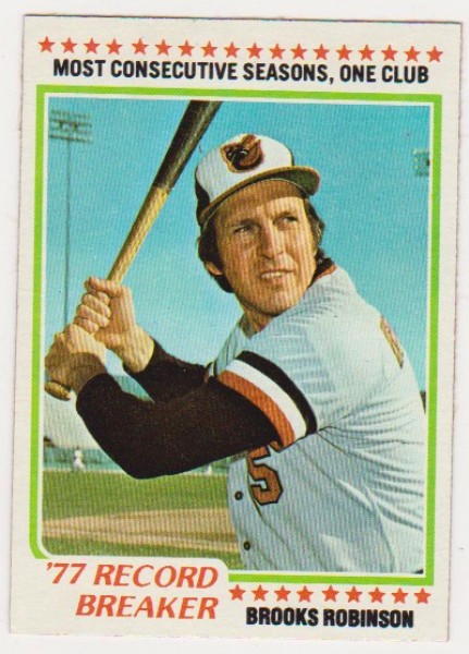 1978 Topps Brooks Robinson #4 Card - HOF'er