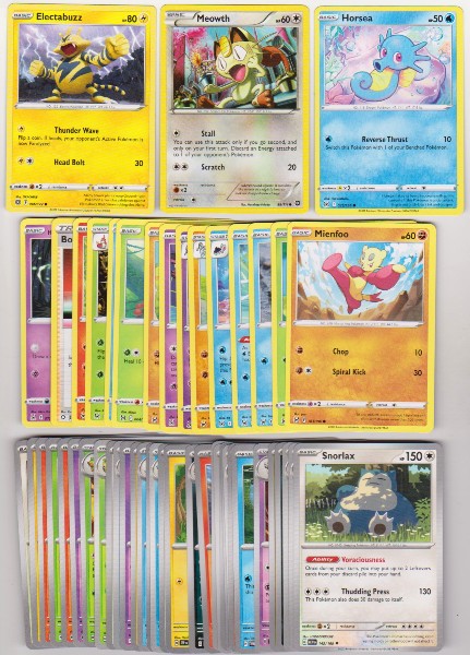50 Different Pokemon Trading Cards w/ Electabuzz + More