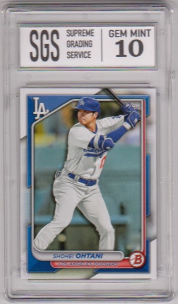 Graded Gem Mint 10 - Shohei Ohtani 2024 Bowman #33 Card