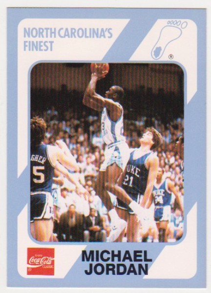 Michael Jordan 1989 North Carolina #18 College Card
