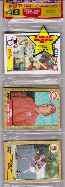 1987 Topps Baseball 49 Card Rack Pack w/ Wade Boggs On Front