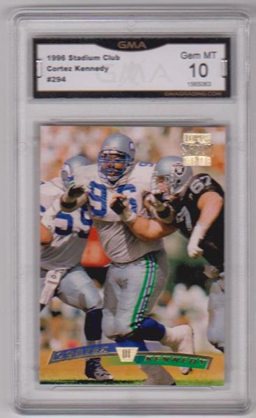 Graded Gem Mint 10 - Cortez Kennedy 1996 Stadium Club #294 Card