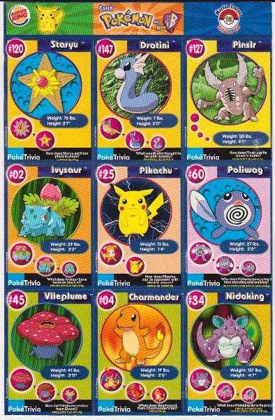1999 Pokemon Master Trainer Collector Set Uncut 9 Card Uncut #13 Sheet w/ Pikachu + More