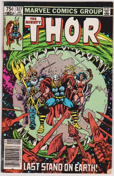 1983 The Mighty Thor #327 Issue - Marvel Comics