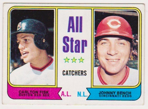 1974 Topps Carlton Fisk/Johnny Bench #331 Card - HOF'ers