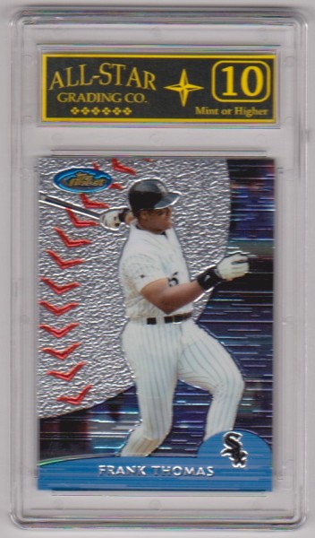 Graded 10 - Frank Thomas 2000 Topps Finest #155 Card