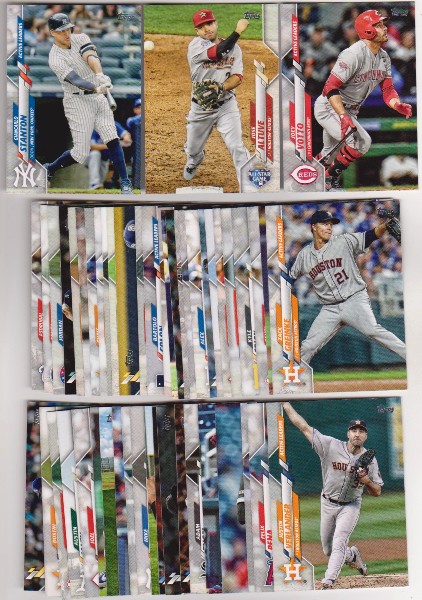 100 Different 2020 Topps Update Baseball Cards w/ Giancarlo Stanton + More
