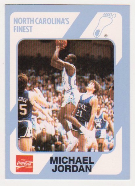 Michael Jordan 1989 North Carolina #18 College Card